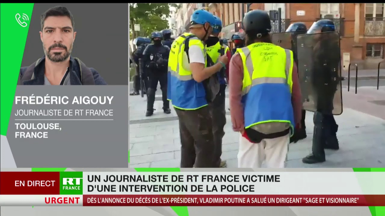 Acte 46 à Toulouse : un journaliste de RT France matraqué par des membres des forces de l’ordre