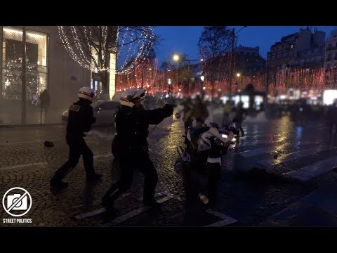Acte 6 des Gilets Jaunes à Paris – un policier dégaine / 22 décembre 2018