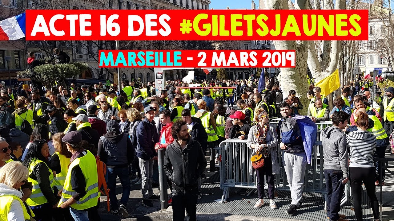 #Acte16 des #GiletsJaunes à Marseille – En direct 14:50