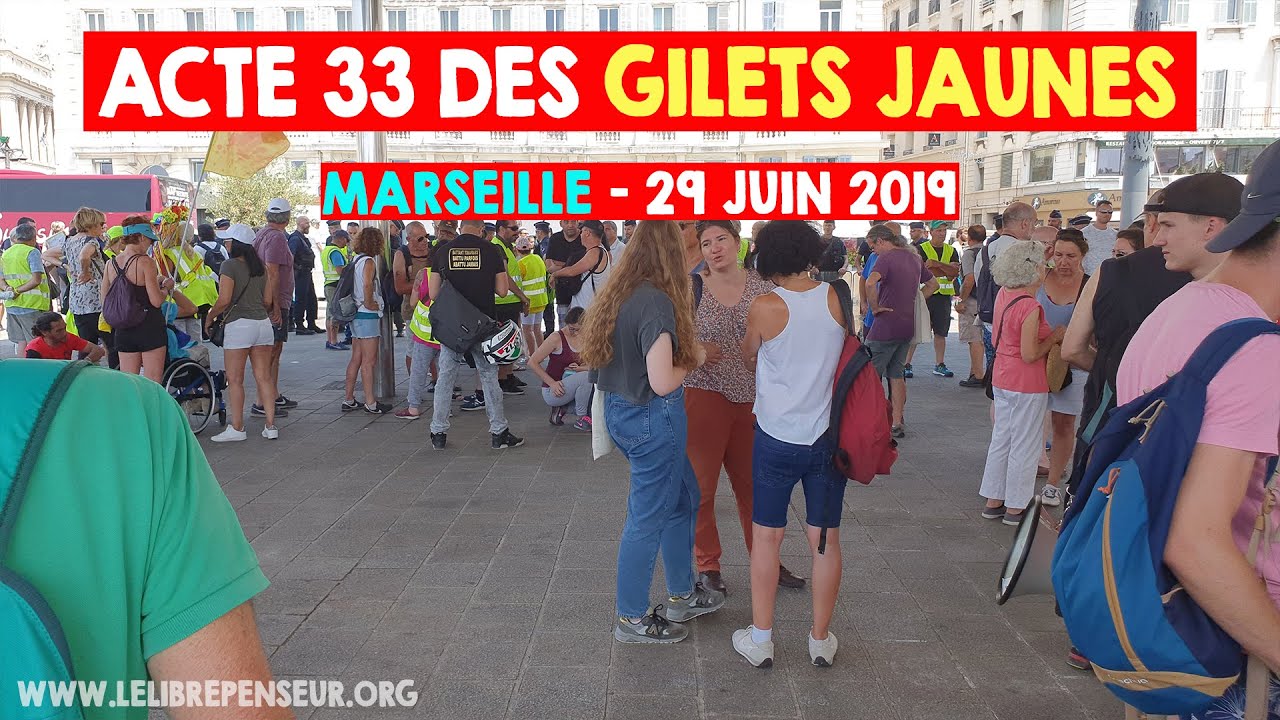 #Acte33 des #GiletsJaunes à Marseille – En direct et commenté par Salim Laïbi