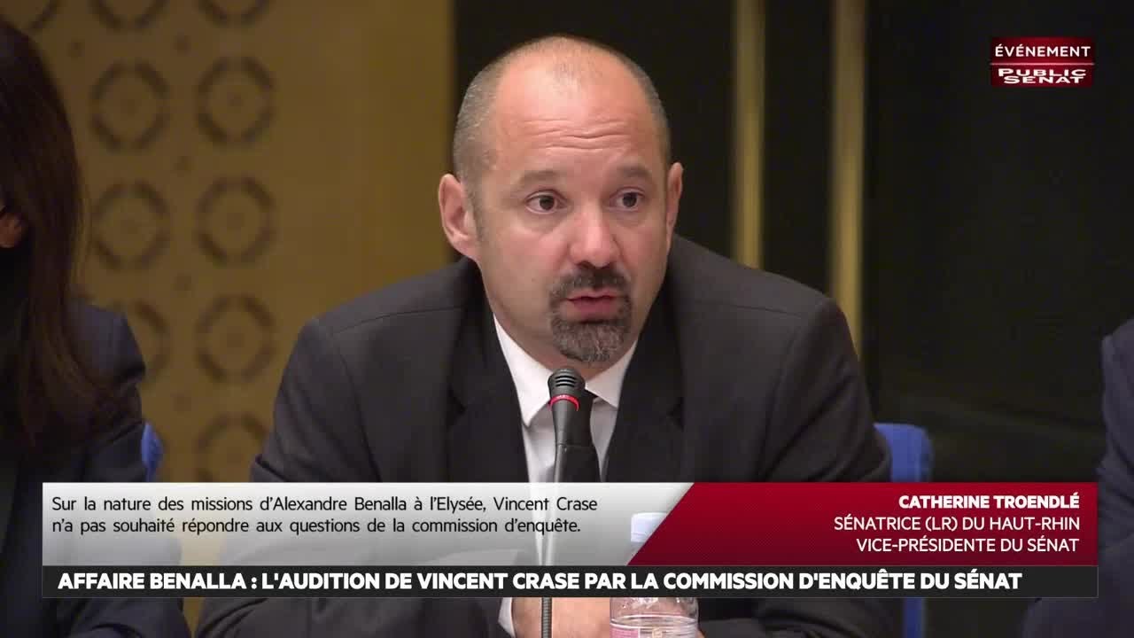 Affaire Benalla : Audition de Vincent Crase, gendarme réserviste