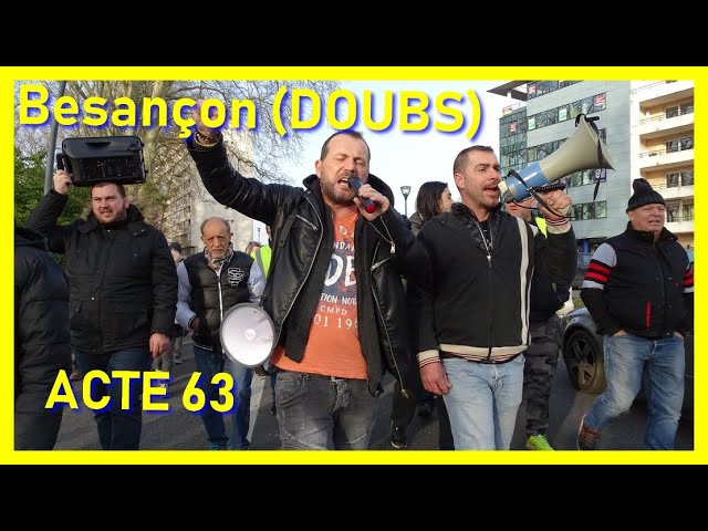 Besançon : GJ ACTE 63 – On est là et on sera TOUJOURS là !