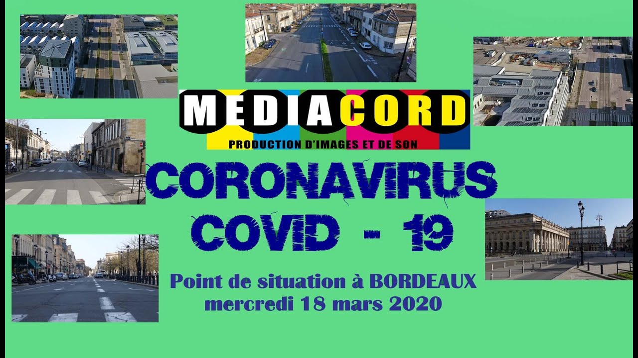 Bordeaux confiné – images du 18 mars 2020