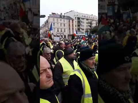 Caen – Acte X Début de manifestation, gros rassemblement