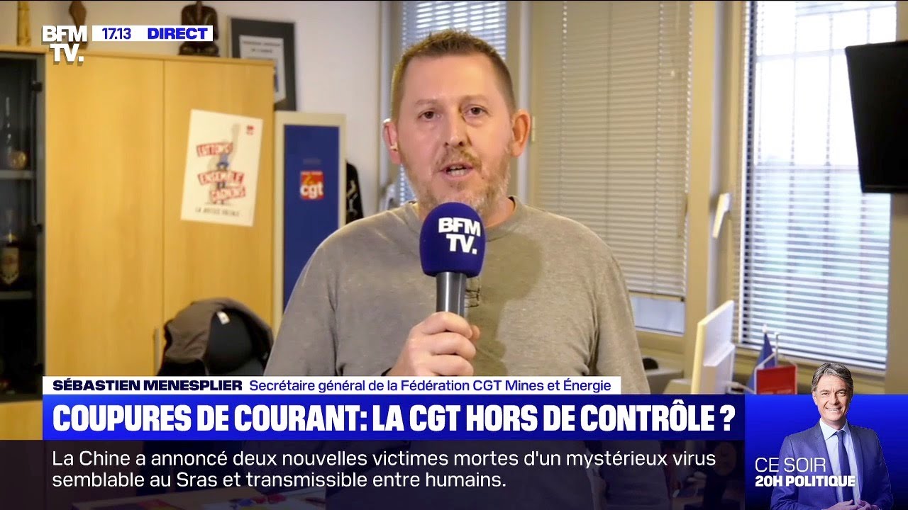 Coupures de courant ciblées sur Rungis et Orly: itw de Sébastien Menesplier (CGT Mines et Énergie)