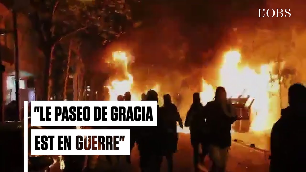Des scènes de guérilla urbaine dans le centre de Barcelone