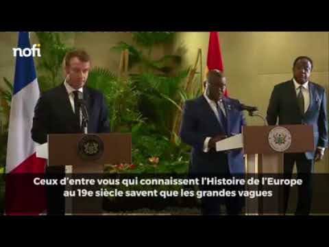 Discours historique du président Ghanéen Nana Akufo-Addo devant Emmanuel Macron