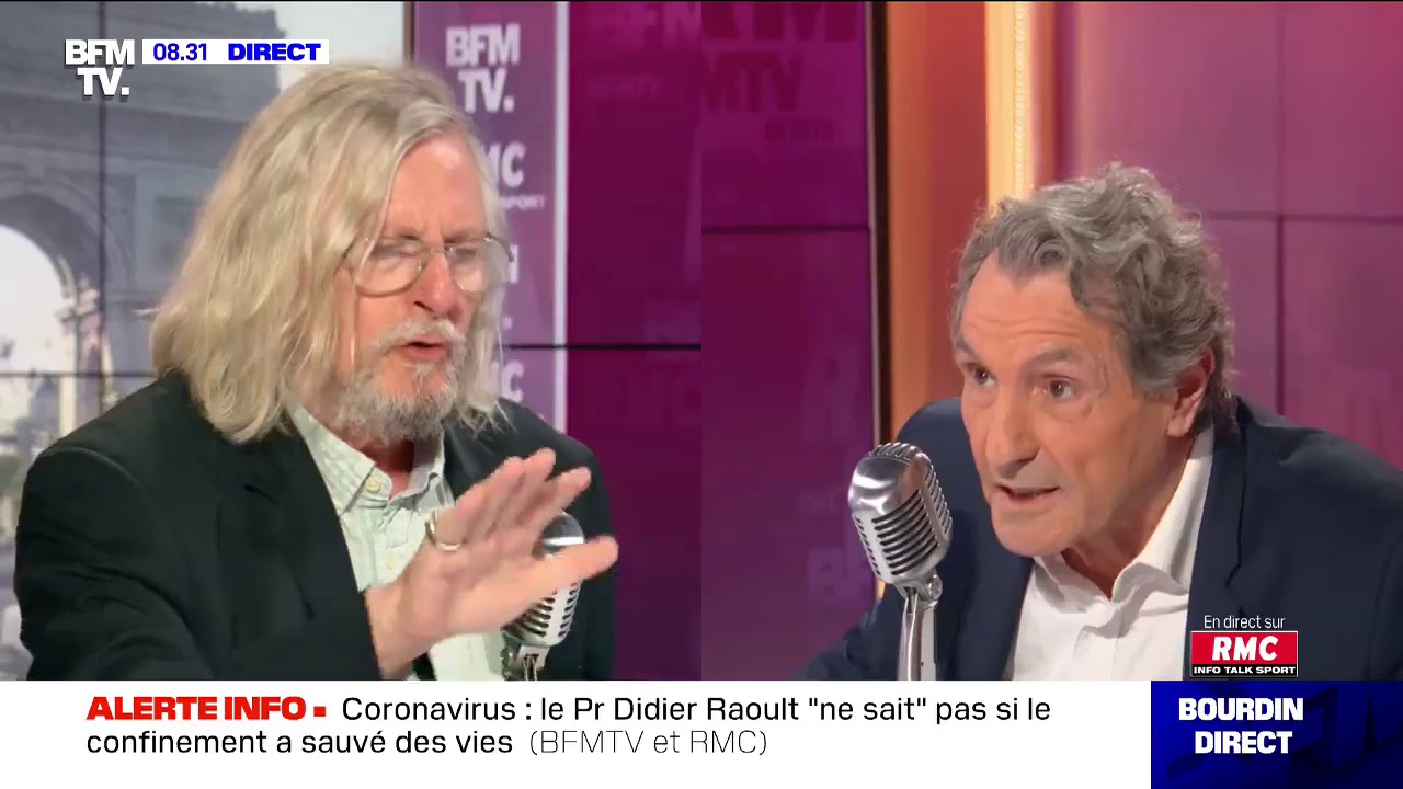 Echange sous haute tension entre Bourdin et le Pr. Didier Raoult
