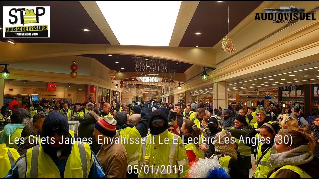 Envahissement Du E.Leclerc Les Angles Par Les Gilets Jaunes – 05/01/19