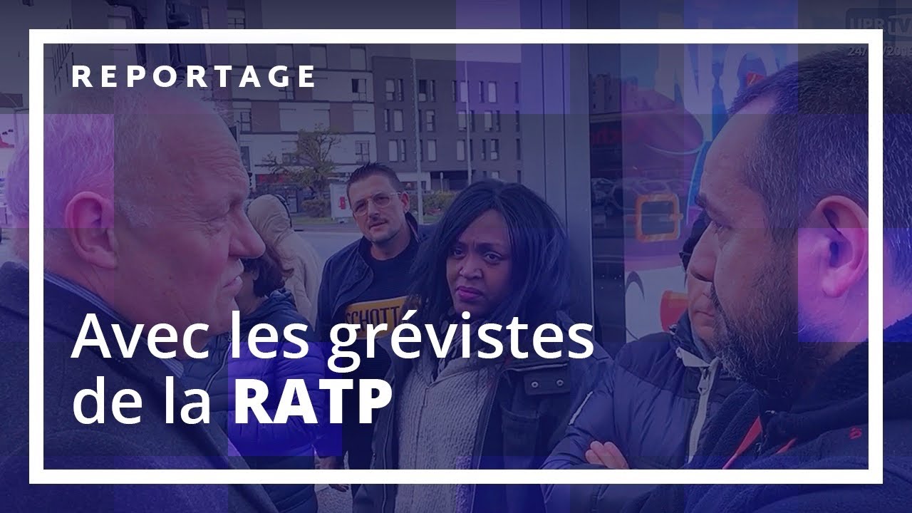 François Asselineau à la rencontre du personnel en grève de la RATP