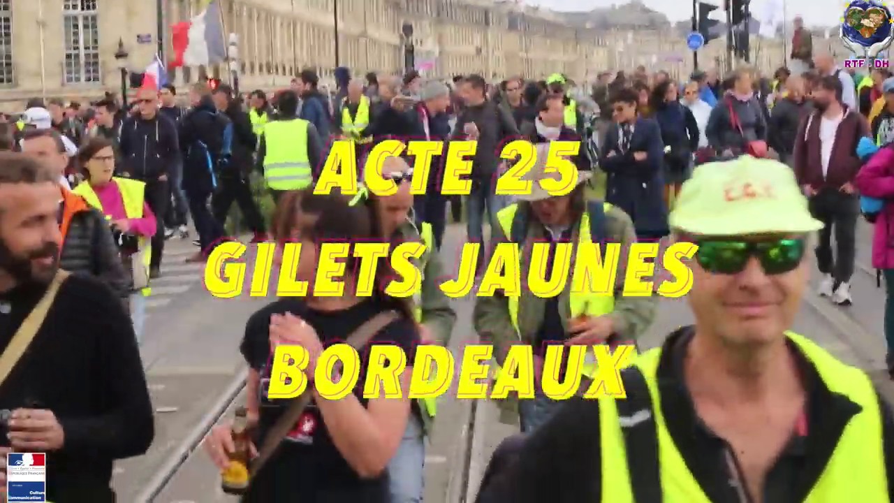 Gilets Jaunes BORDEAUX Acte 25