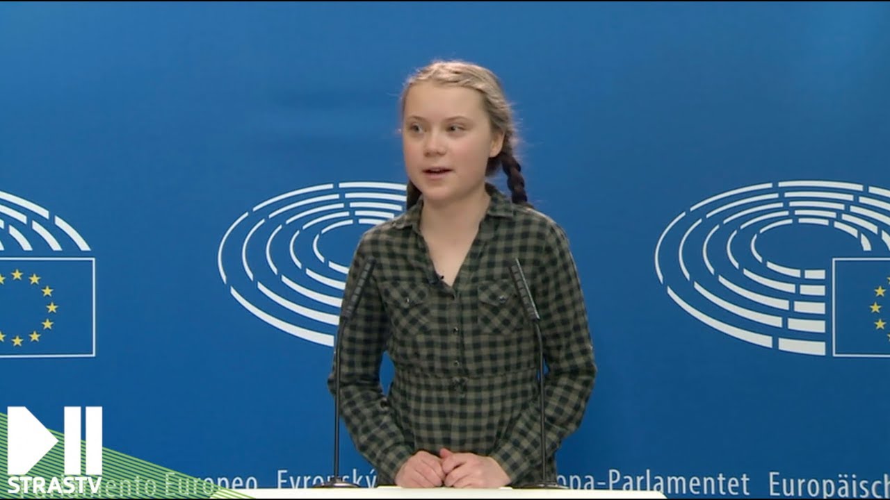 Greta Thunberg au Parlement Européen