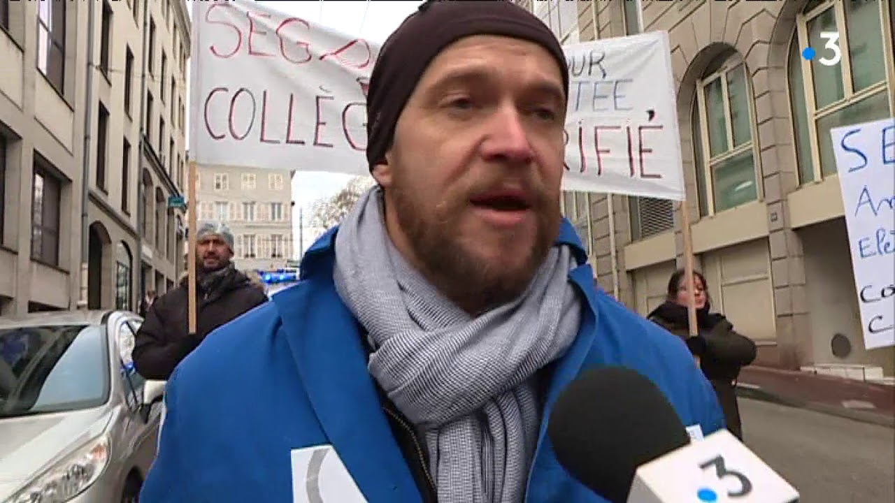 Grève des enseignants et manifestation à Limoges le 24 janvier 2019