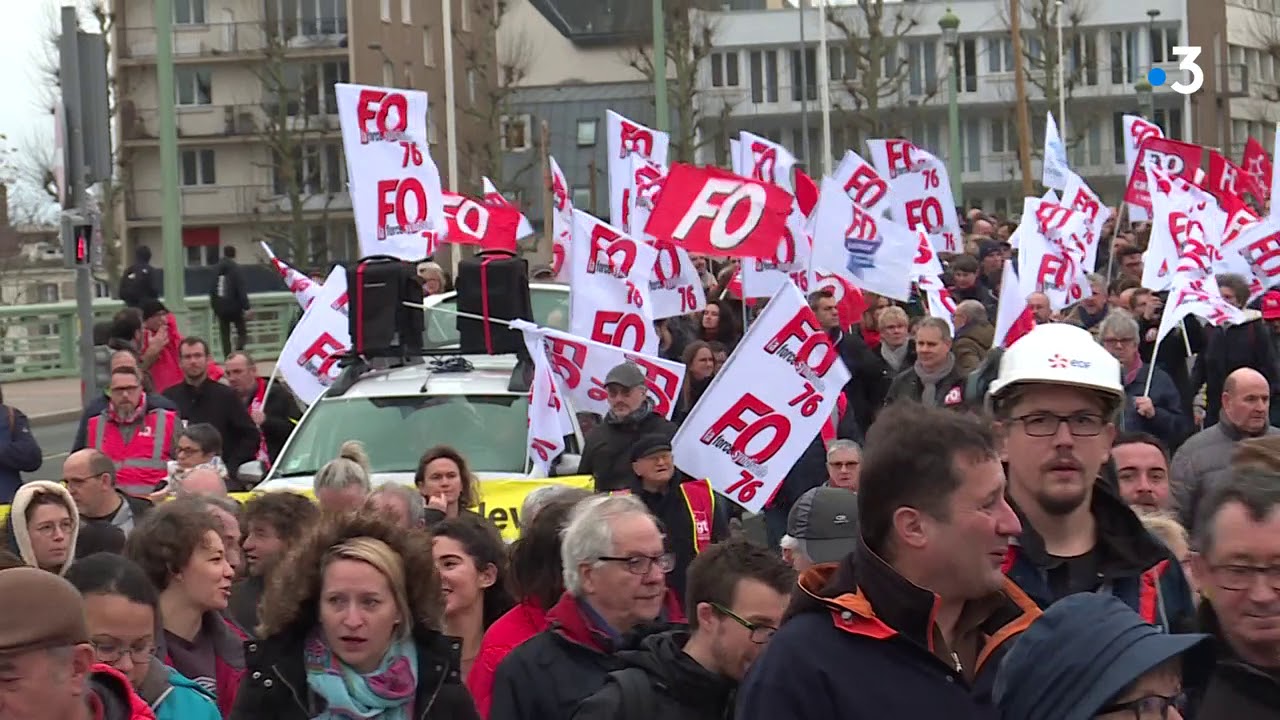 Grève du 9 janvier : revivez la manifestation à Rouen