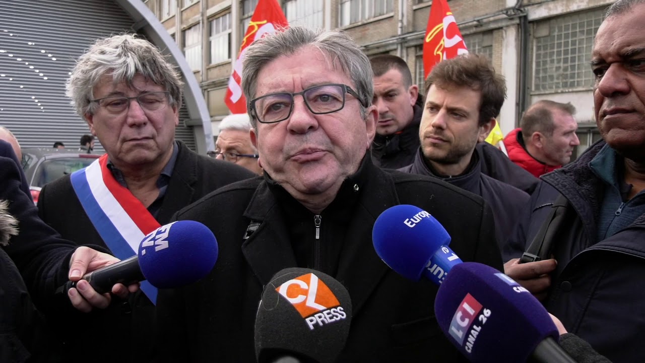 Grève : Mélenchon soutient les grévistes pour Noël (24 décembre 2019, Gare de Lyon, Paris)