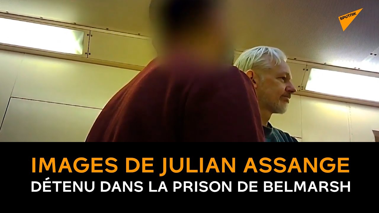 Images de Julian Assange détenu dans la prison de Belmarsh