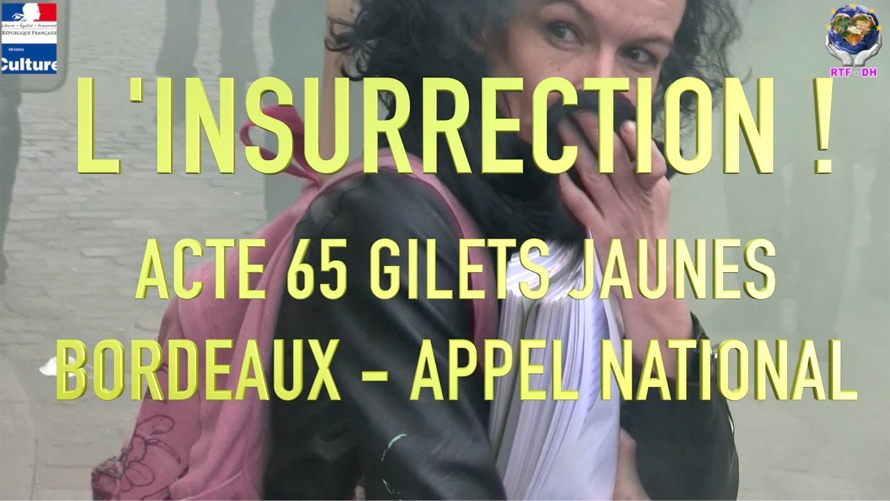 INSURRECTION À BORDEAUX : GILETS JAUNES ACTE 65