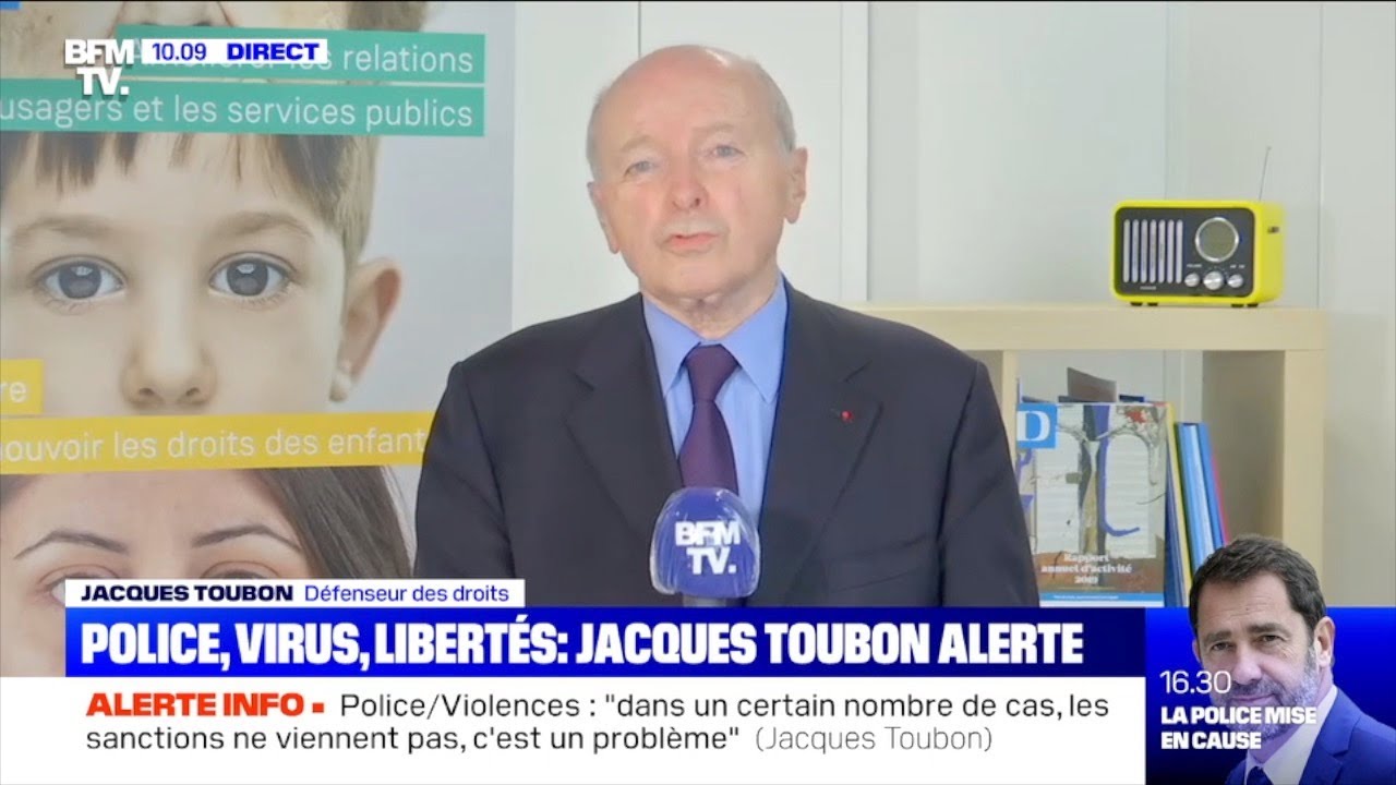 Itw de Jacques Toubon, Défenseur des droits, qui présente son dernier rapport