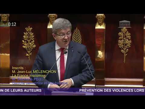 Jean Luc Melenchon dézingue Christophe Castaner à l’Assemblée nationale