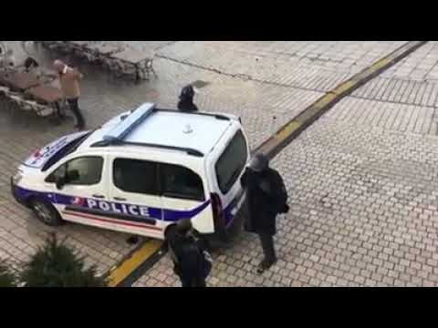 Jet de grenade à Dijon sur un manifestant par un policier qui s’est cru en zone de guerre