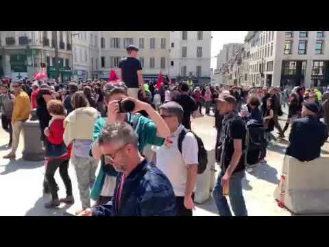 Le défilé du 1er mai à Marseille, Porte d’Aix
