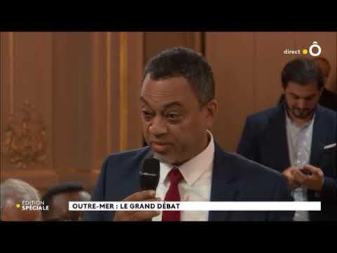 Le maire du Lamentin Guadeloupe face a E.Macron