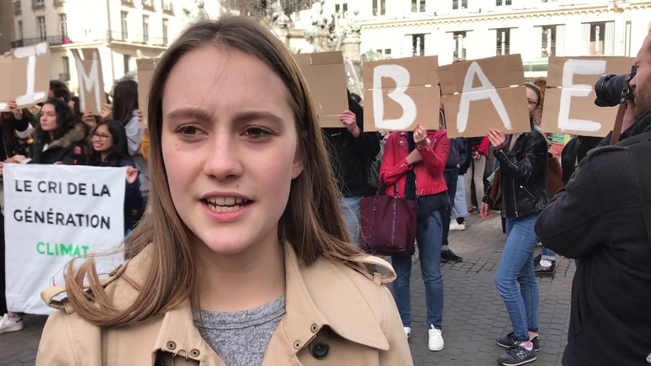 Manifestation de la jeunesse nantaise pour le climat