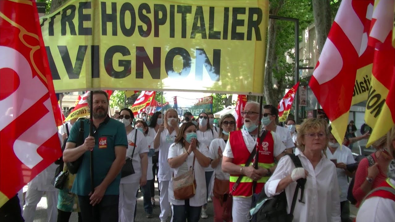 Manifestation de l’ensemble du corps médical à Avignon
