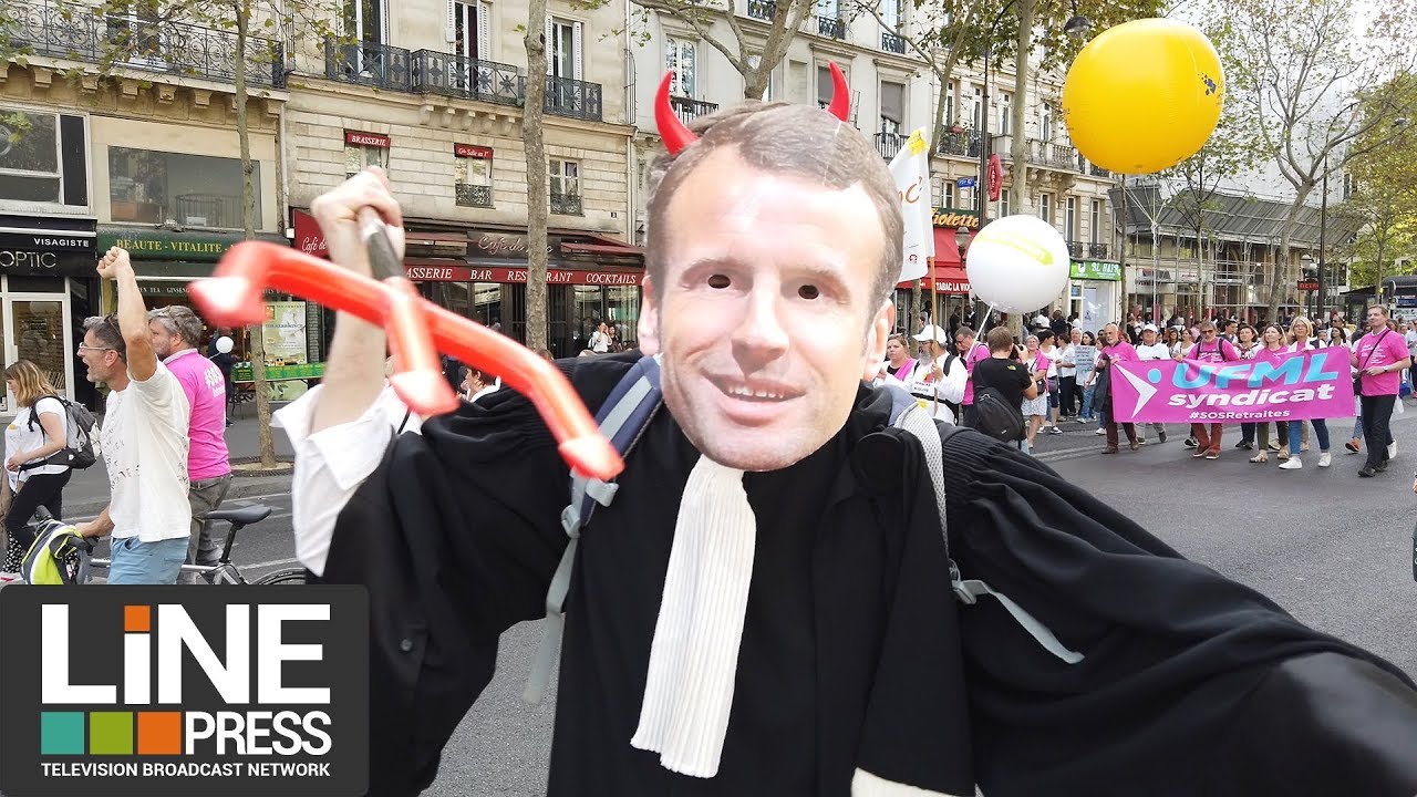 Manifestation massive contre la réforme des retraites / Paris – France 16 septembre 2019