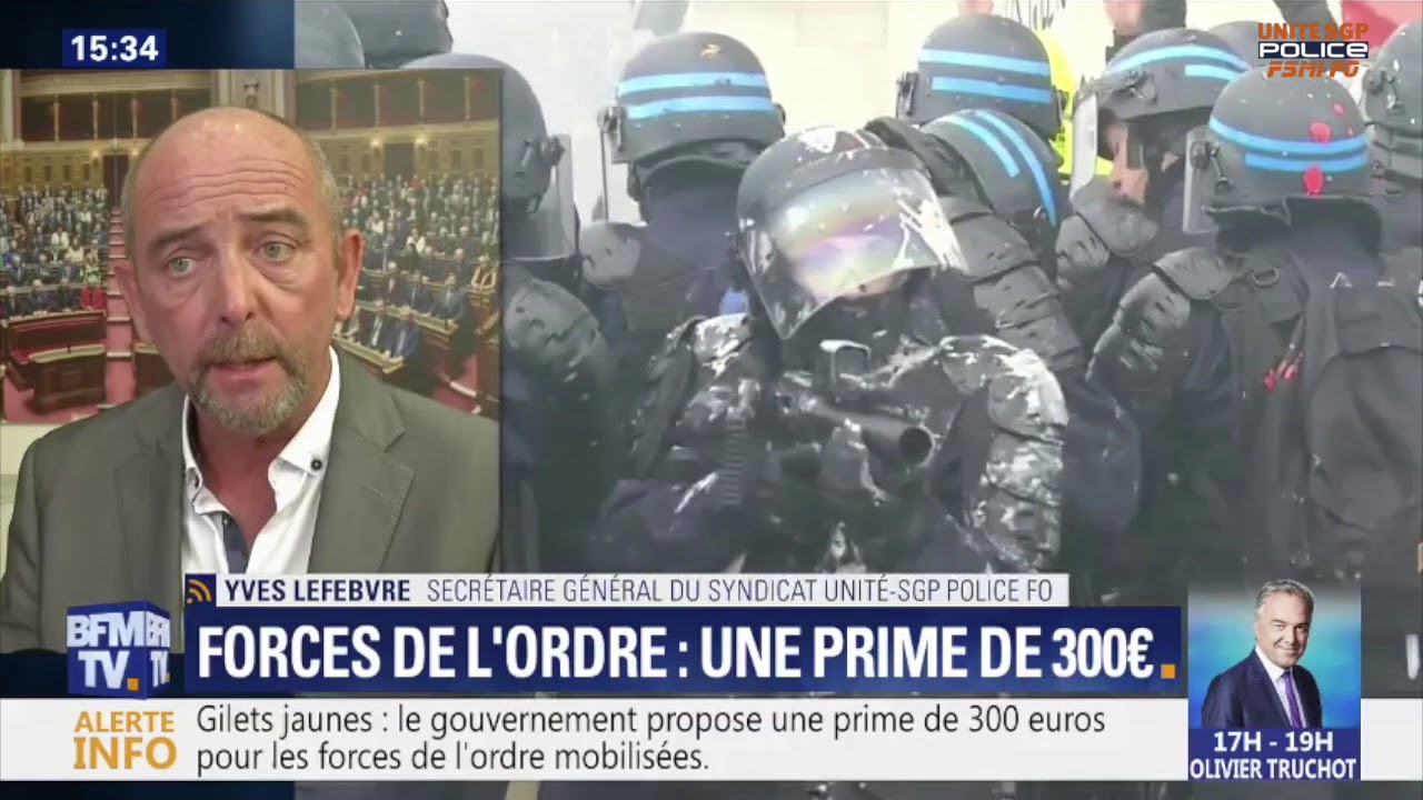 MANIFS POLICE – UNE PRIME DE 300 EUROS – UNE MAUVAISE BLAGUE