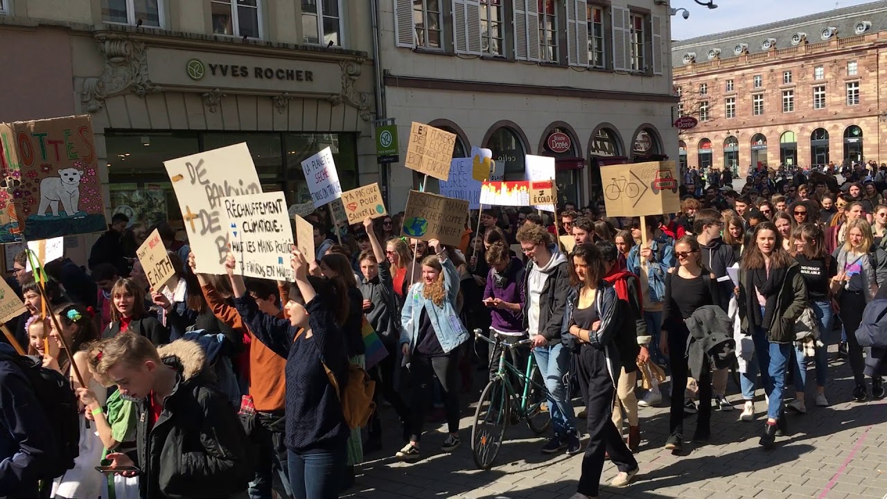 Marche des jeunes pour le climat à Strasbourg du vendredi 22 mars 2019