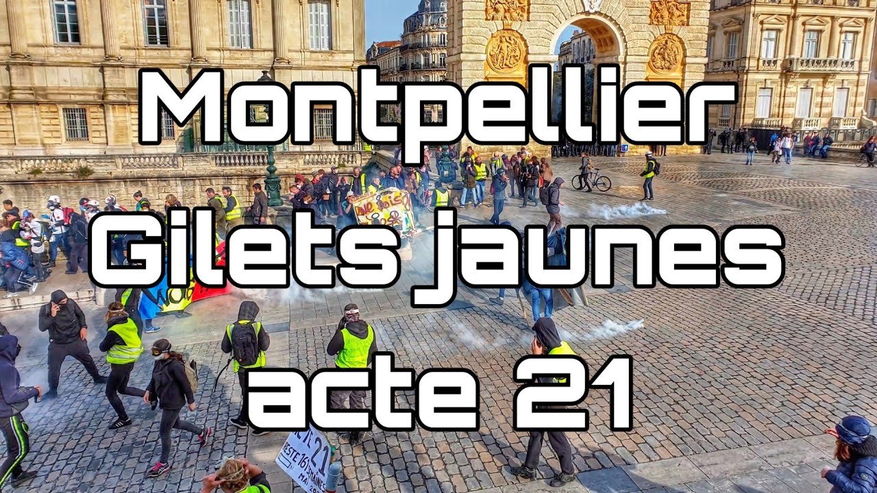 Montpellier acte 21 gilets jaunes (arrestations)