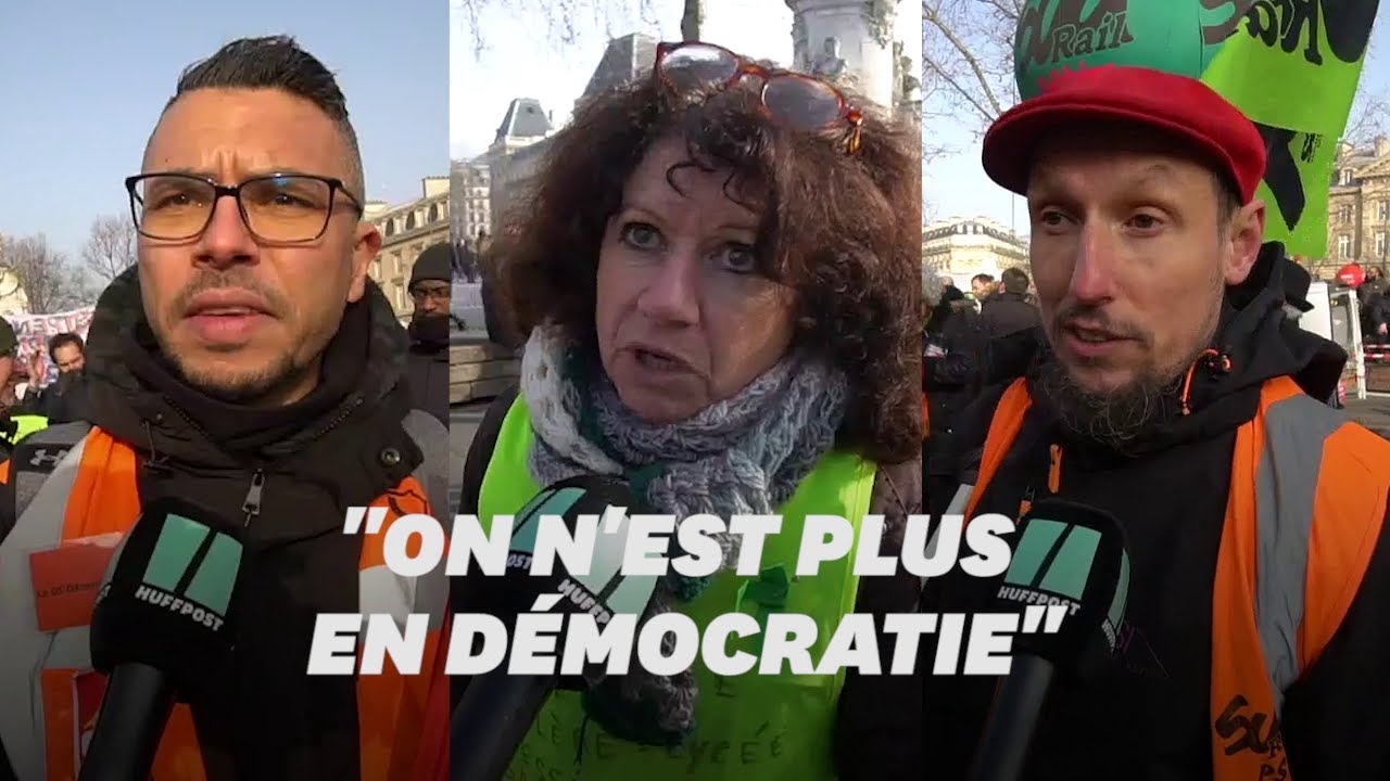 Retraites: ces manifestants répondent à Macron qui leur suggère de tester la dictature