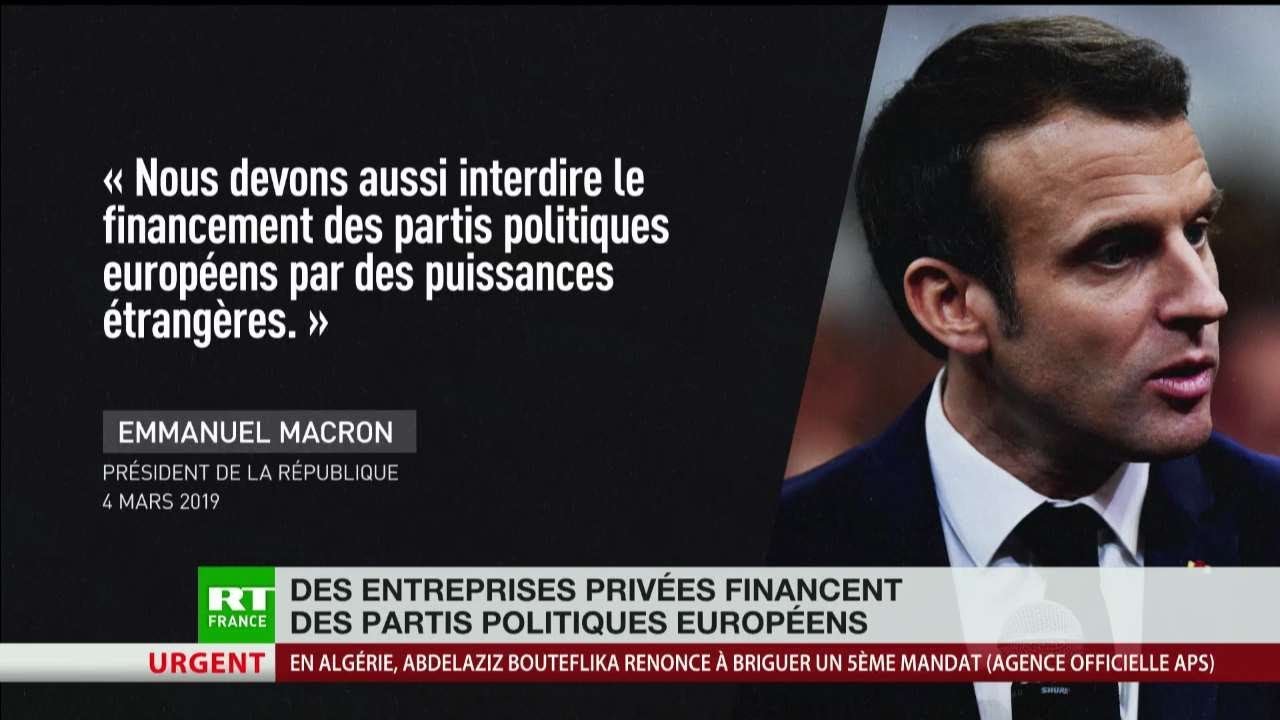 Quand des entreprises privées financent des partis politiques européens