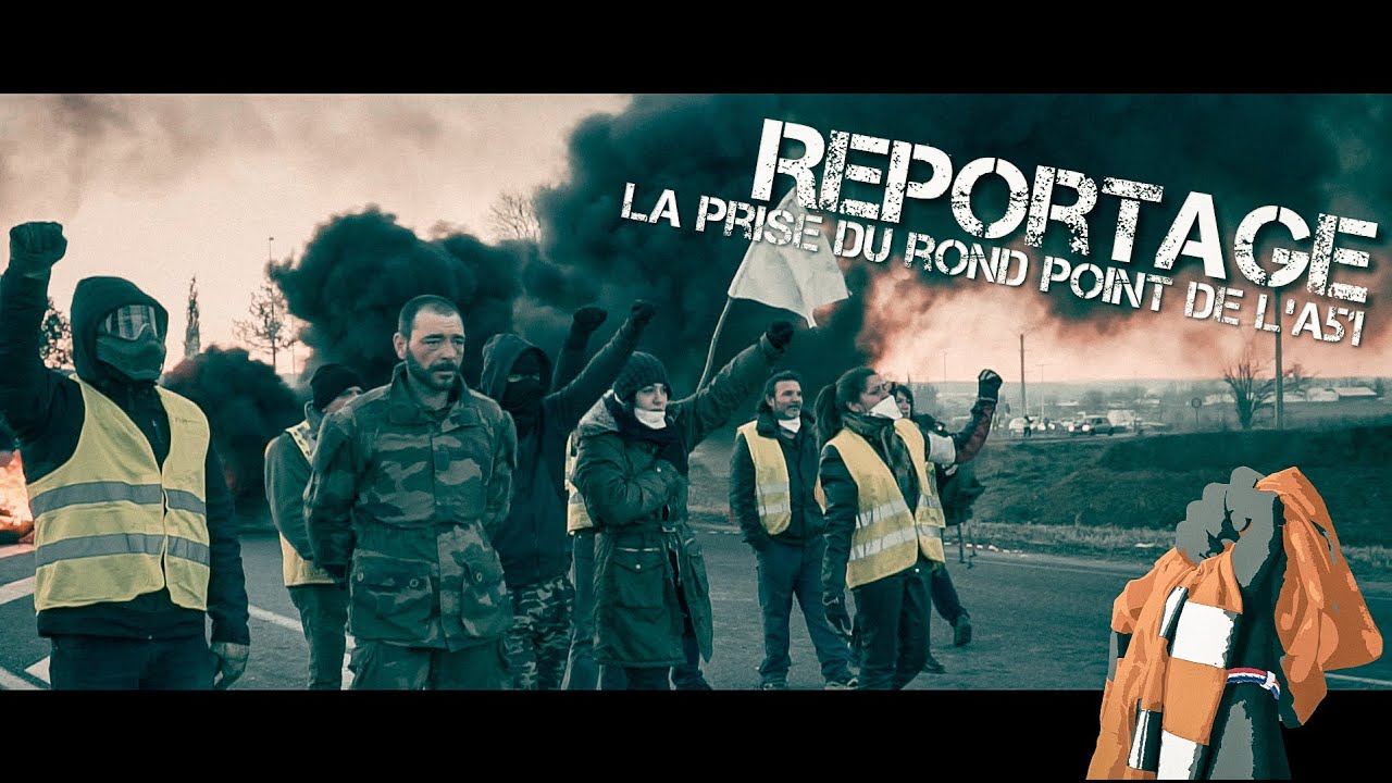 REPORTAGE #yellowvests – Affrontements forces de l’ordre sur le rond-point de l’A51 (7/01/2019)