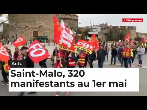Saint-Malo, 320 manifestants pour le 1er mai