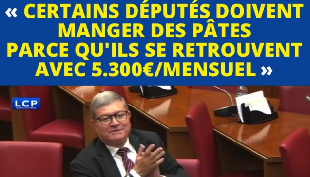 Un député estime que « les députés ne sont peut-être pas assez bien payés »