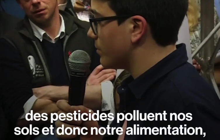 Grand débat : un collégien interpelle Emmanuel Macron sur l’environnement
