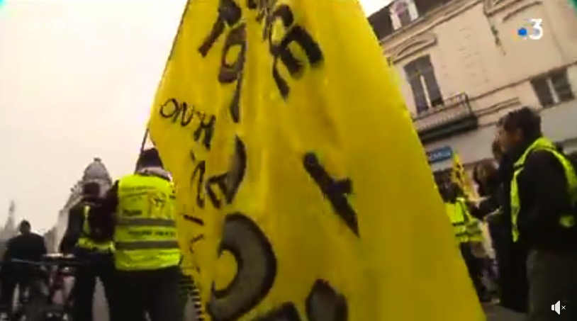 “Acte 19” : marche des gilets jaunes entre Tourcoing et Lille