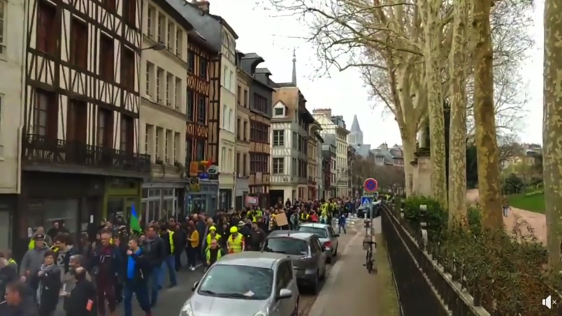 Acte 19 – Rouen (76) – Cortège des Gilets Jaunes