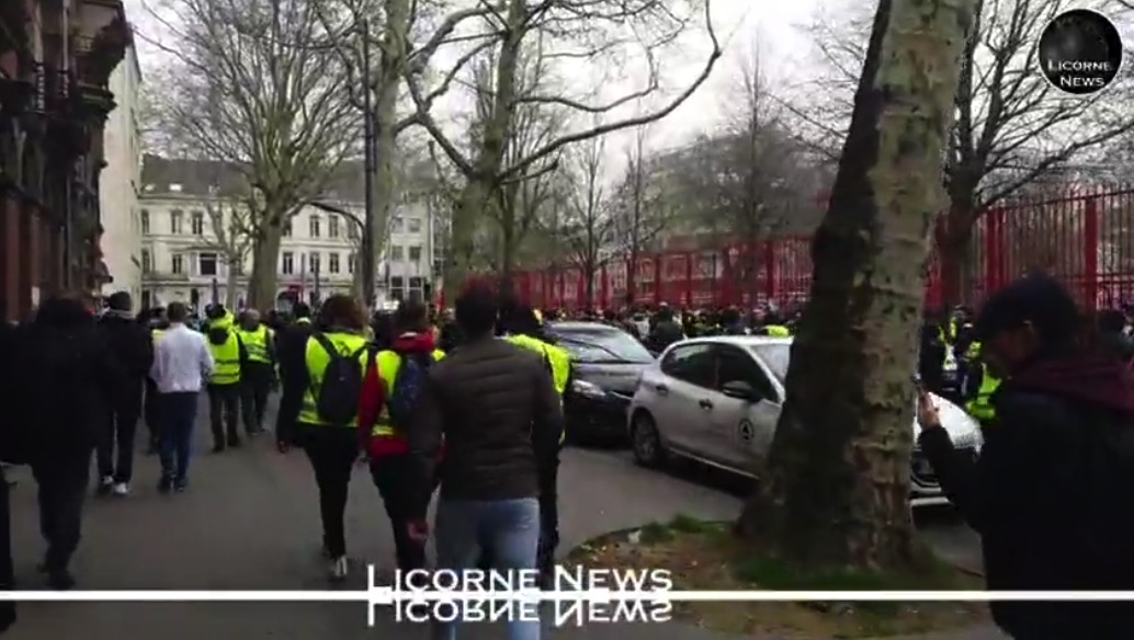 Gilets jaune – acte 19 a Lille avec présence de Maxime Nicolle et Priscilla Ludowski