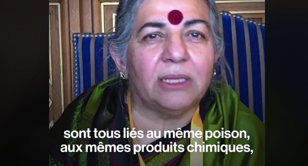 Interview Brut : Vandana Shiva sur le cartel du poison … agroalimentaire / santé