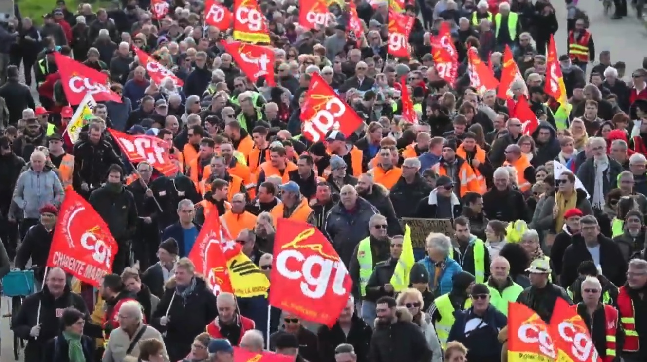 La Rochelle : Manifestation du 24 janvier contre la réforme des retraites