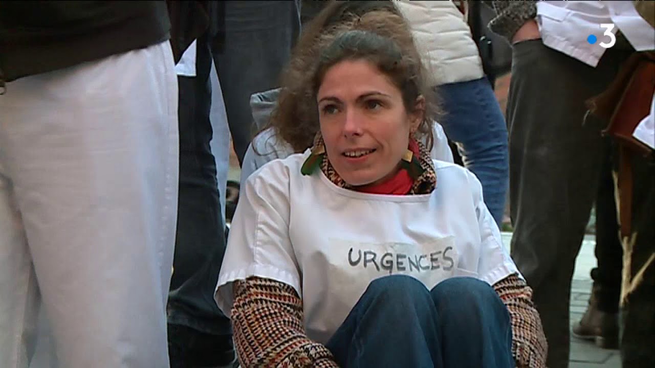 Toulouse : les blouses blanches en grève de l’hôpital Purpan de nouveau dans la rue