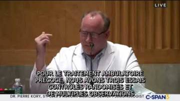 Traitements Covid-19 : le témoignage émouvant du Dr Pierre Kory devant le Sénat américain