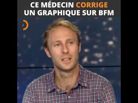 Un médecin corrige un graphique sur BFMTV