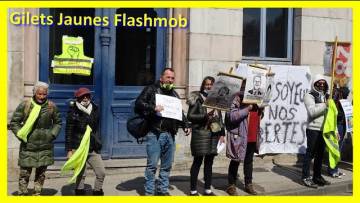 Besançon Flash-mob devant la permanence du député Eric ALAUZET