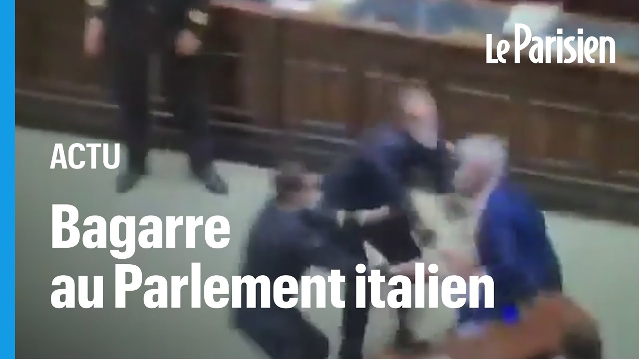 Bagarre en plein Parlement italien autour de l’application du pass sanitaire