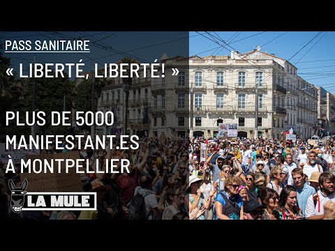 #PassSanitaire “Liberté, Liberté!” – Plus de 5000 manifestant·es à Montpellier