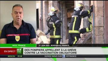 Grève des pompiers : «Nous ne sommes pas en accord avec l’obligation vaccinale»